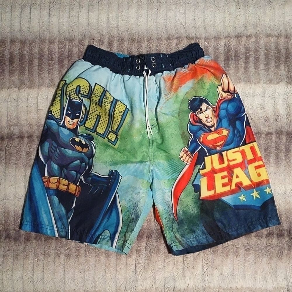 Justice League Boy's size 7 Swim Trunks